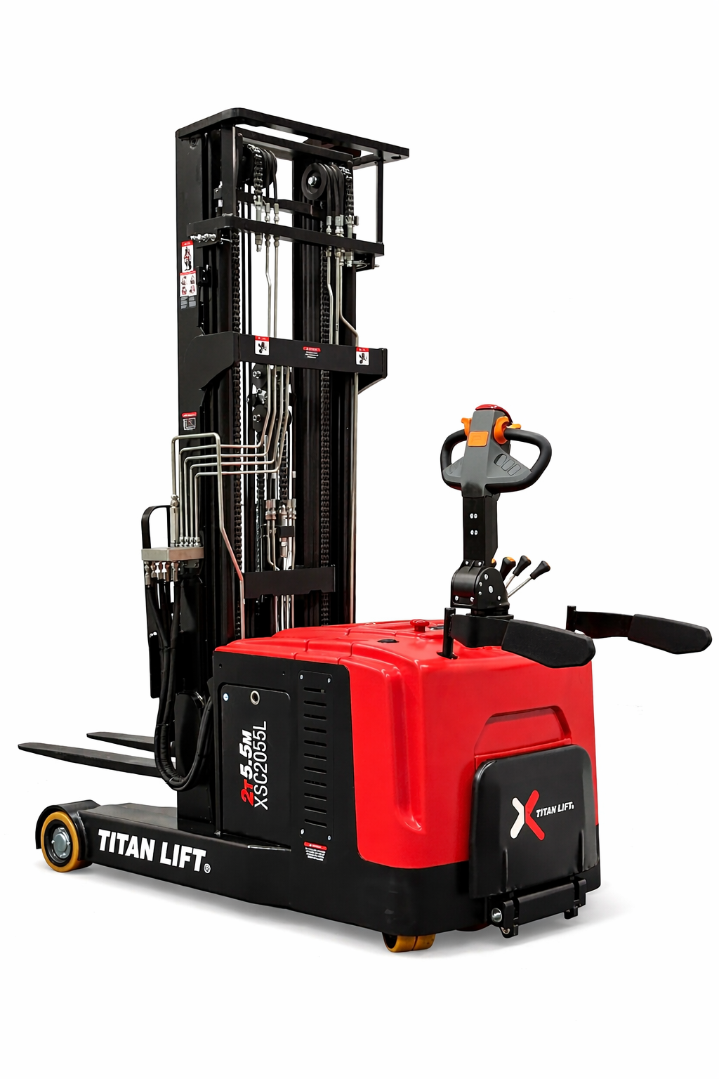 Apilador Contrabalanceado Titan Lift Reach XSC2055L – 2T – 5.5 m