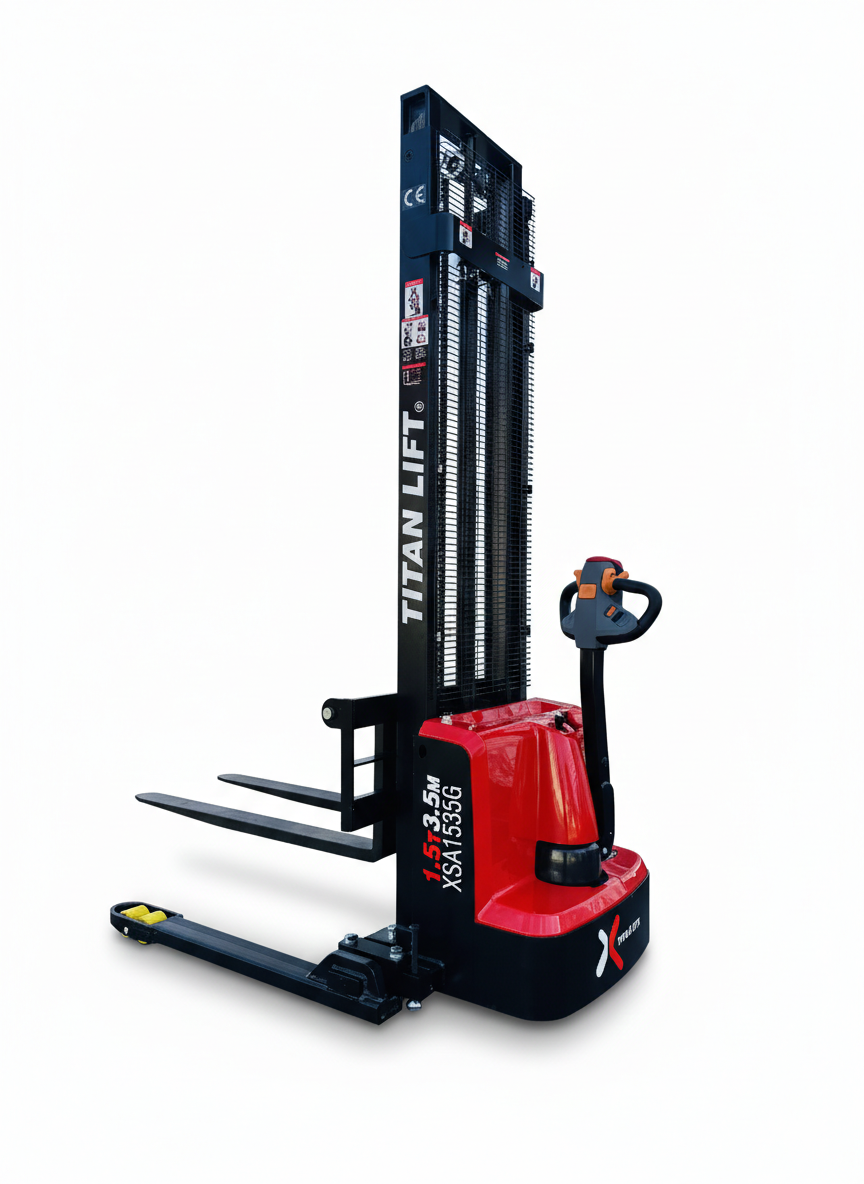 Apilador Eléctrico Titan Lift Base Ajustable XSA1535G – 1.5T – 3.5 m