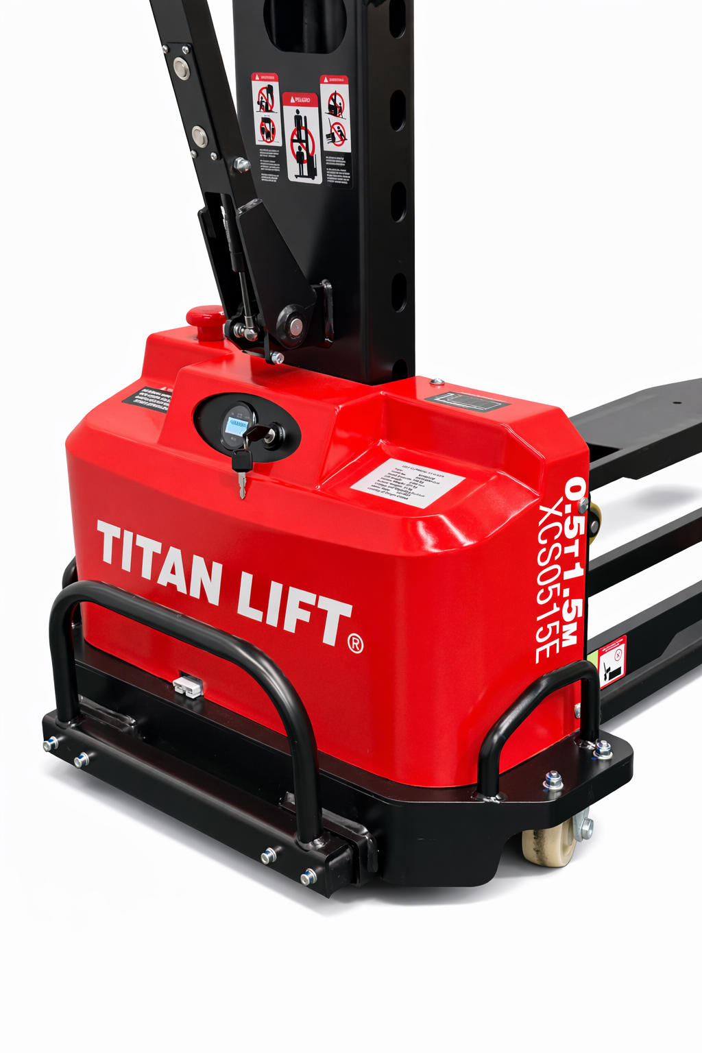 Montacarga Semi Eléctrico Titan Lift XCS0515E – 500 kg – 1.5 m – Base Europea 540